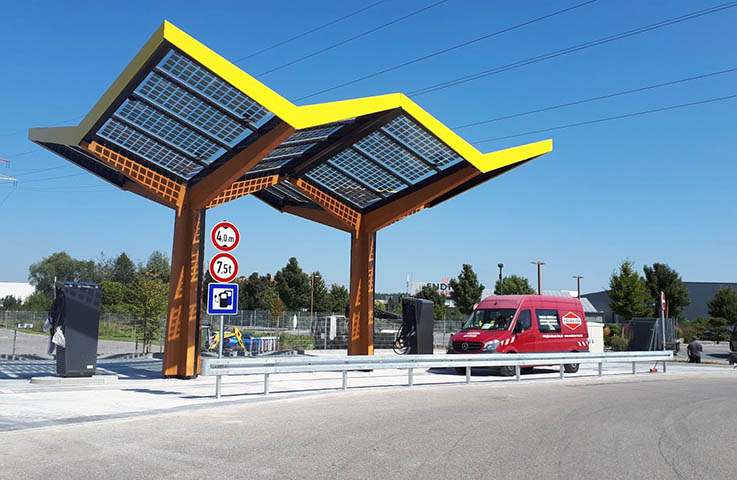 FASTNED-Elektrotankstelle, Schwaben